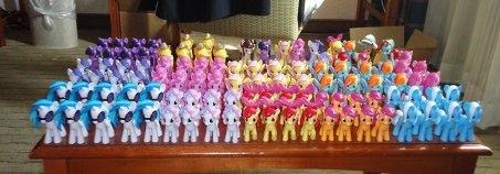 All the ponies made for Everfree Northwest make... The Great EFNW Pony Army!